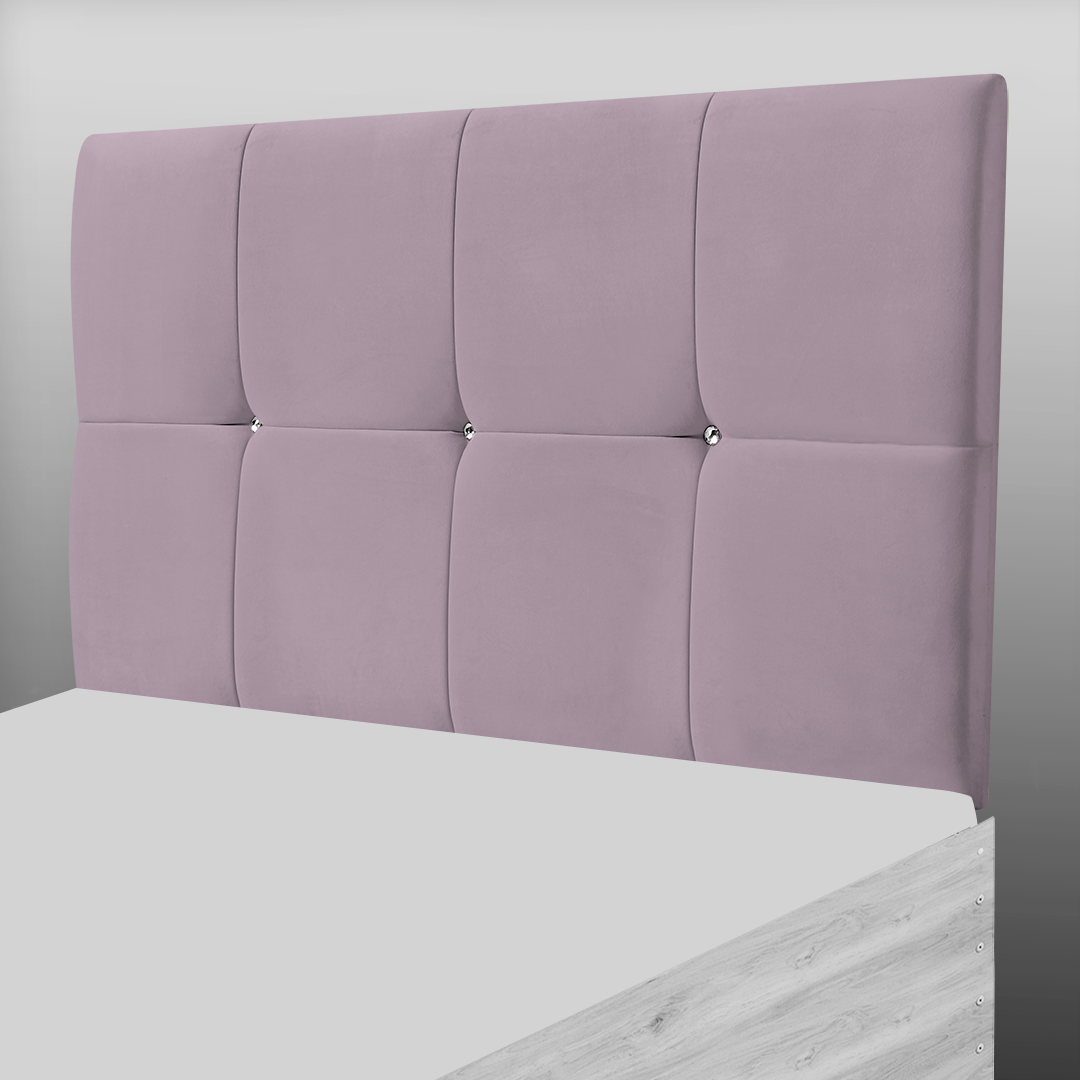 CUBE HEADBOARD IN PINK PLUSH