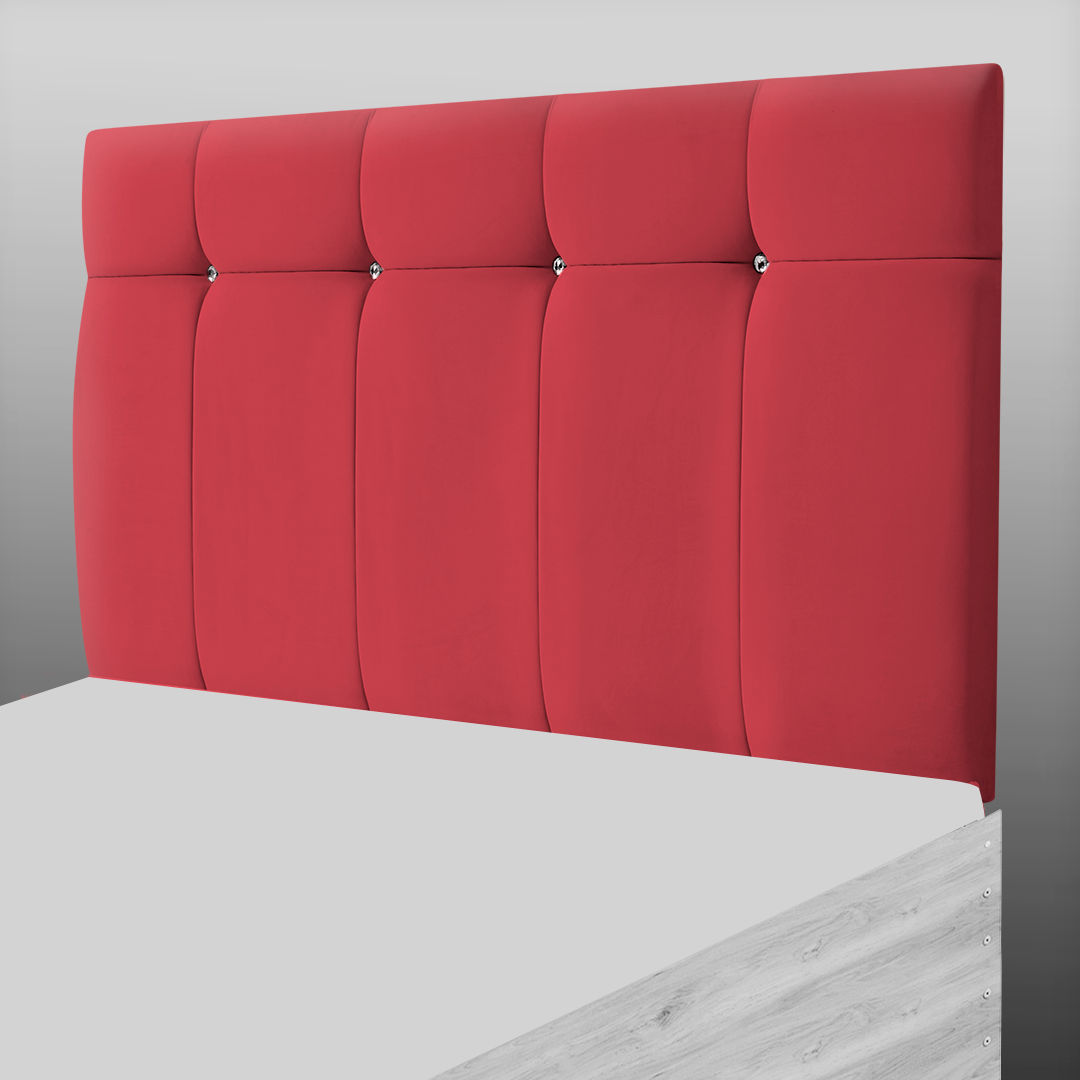 BORWICK HEADBOARD IN RED PLUSH