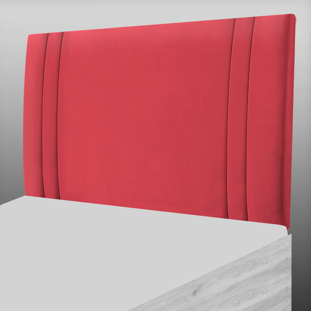 GENEVA HEADBOARD IN RED PLUSH