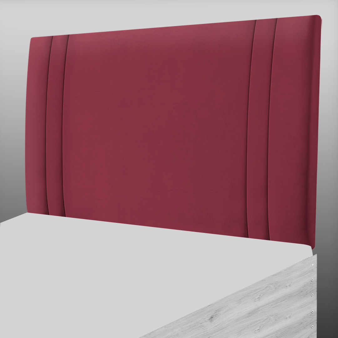 GENEVA HEADBOARD IN AUBERGINE PLUSH