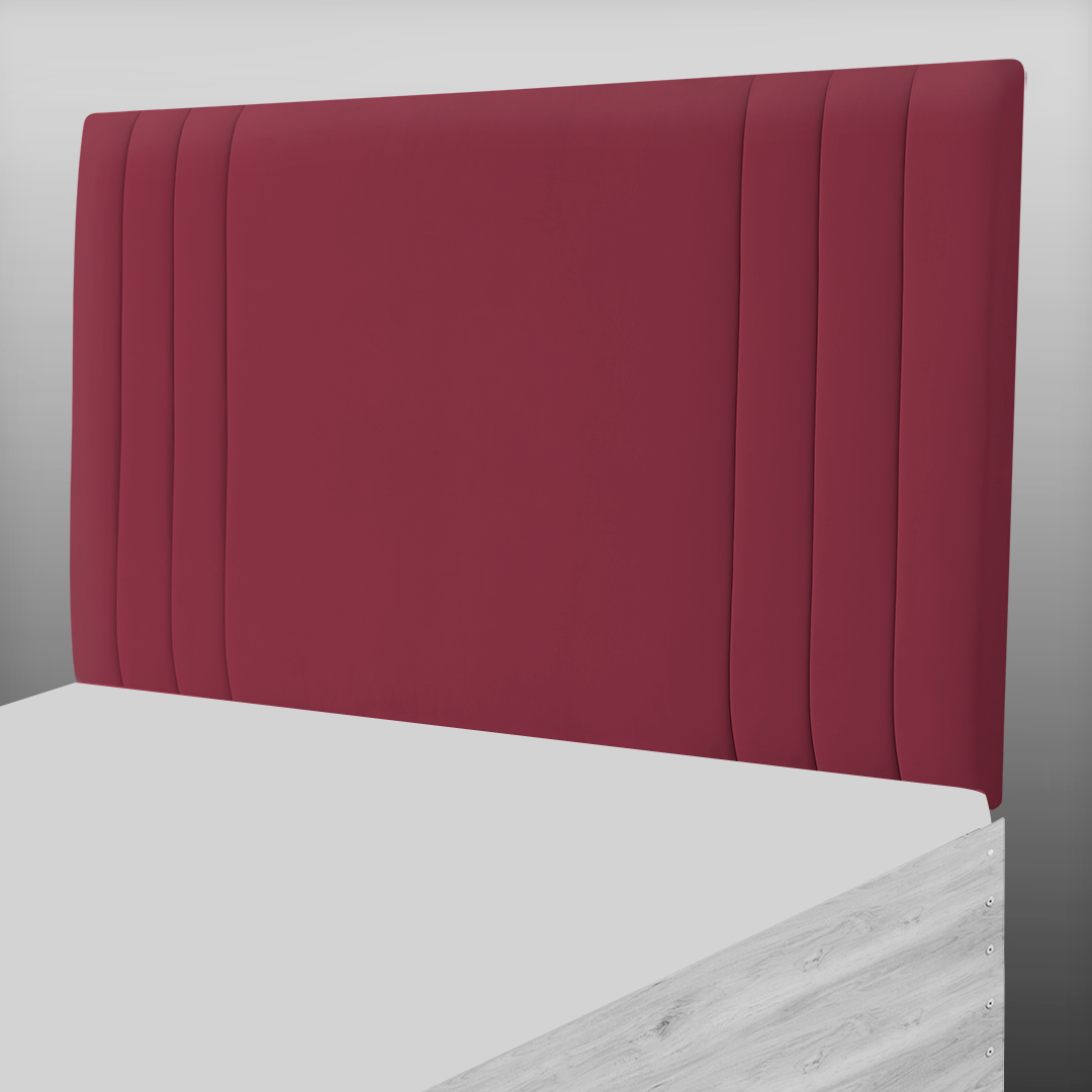 PANAMA HEADBOARD IN AUBERGINE PLUSH