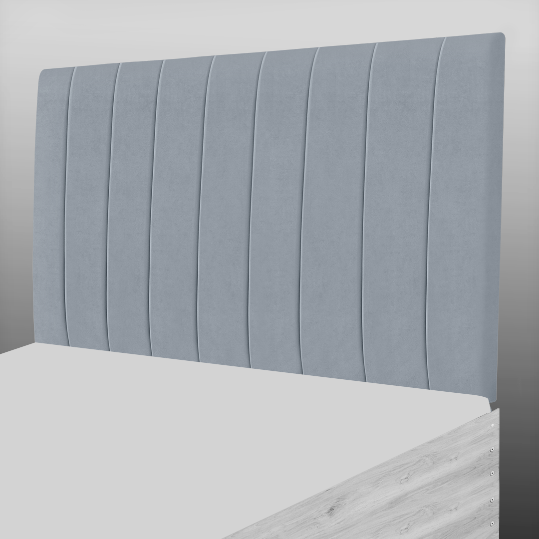 9 PANEL HEADBOARD IN GREY