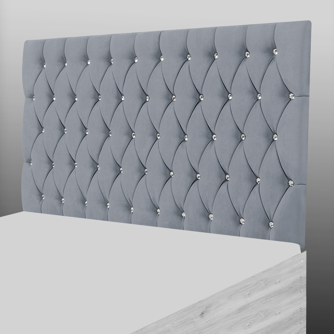 CHESTERFIELD HEADBOARD IN GREY