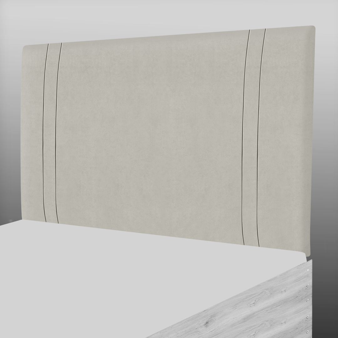 GENEVA HEADBOARD IN CREAM SUEDE