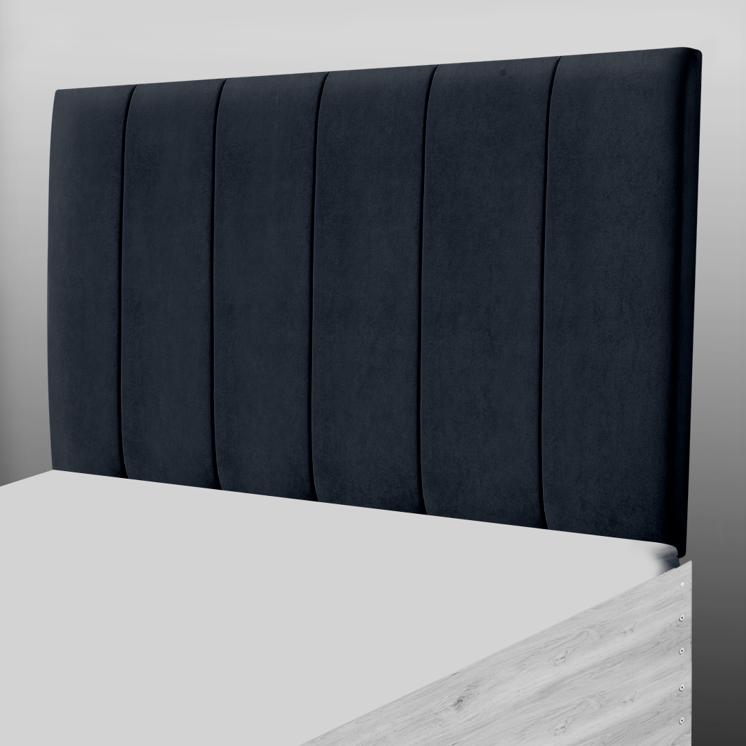 6 PANEL HEADBOARD IN CHARCOAL
