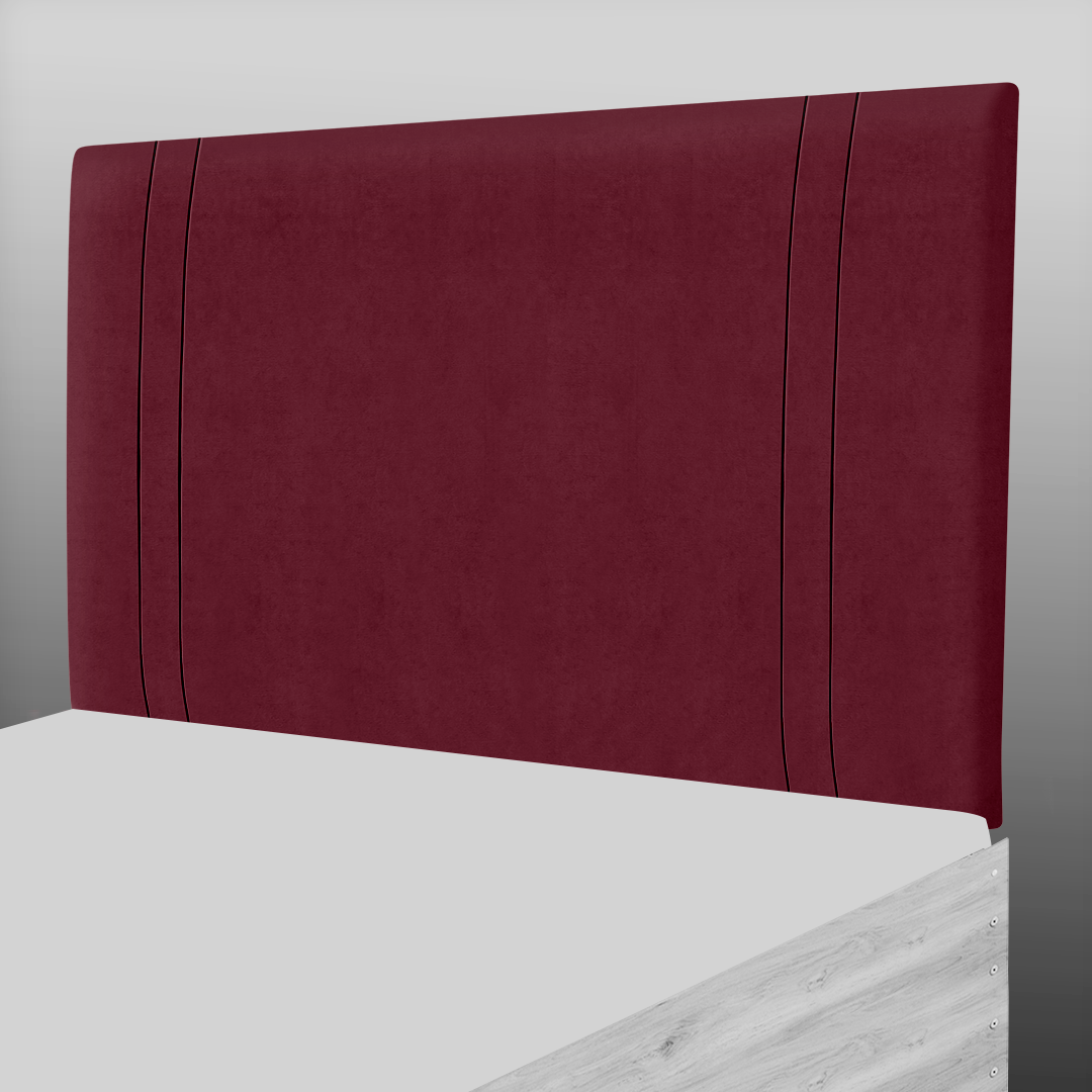 GENEVA HEADBOARD IN AUBERGINE PLUSH