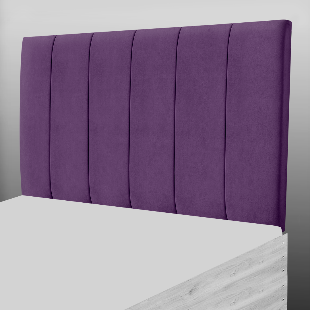 6 PANEL HEADBOARD IN PURPLE