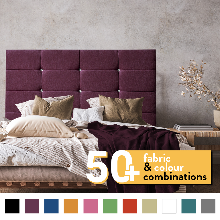 NEW CUBE HEADBOARD IN 4FT6 (DOUBLE)