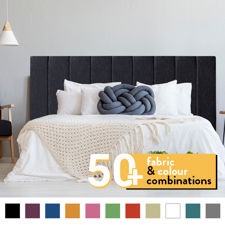 9 PANEL HEADBOARD IN CHENILLE