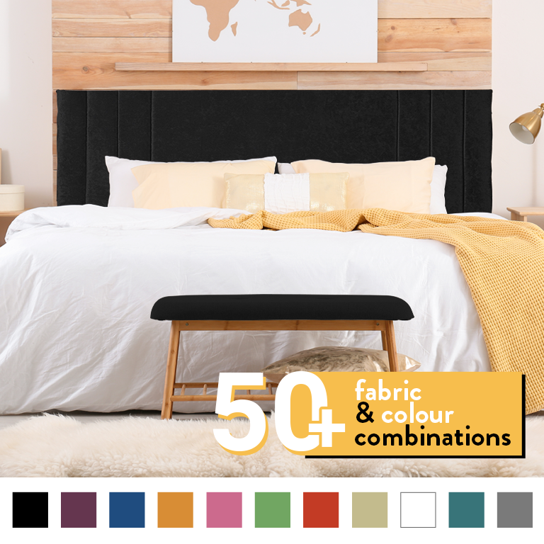 PANAMA HEADBOARD IN CRUSH VELVET