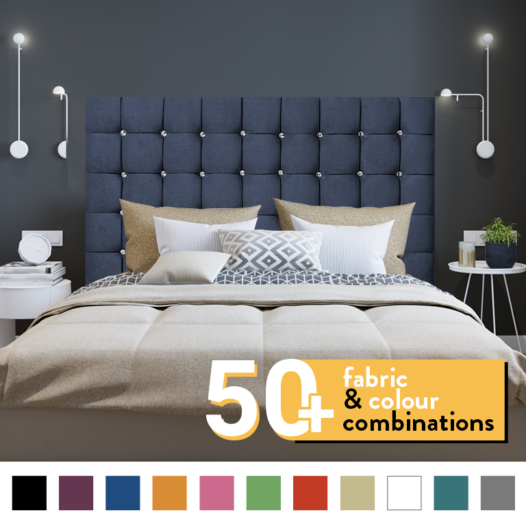 SUPER CUBE HEADBOARD IN SUEDE