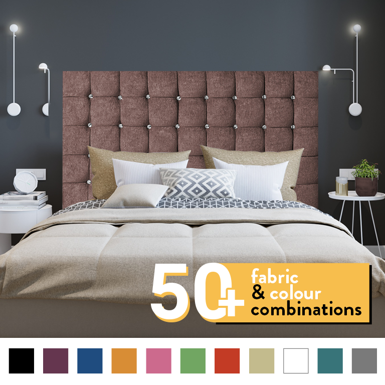 SUPER CUBE HEADBOARD IN CHENILLE