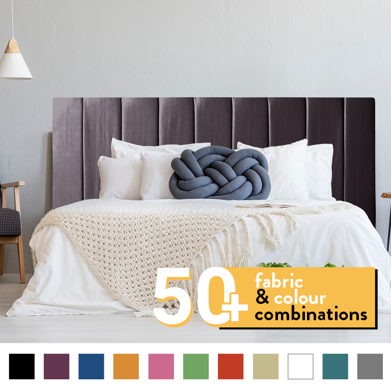 9 PANEL HEADBOARD IN LEATHER