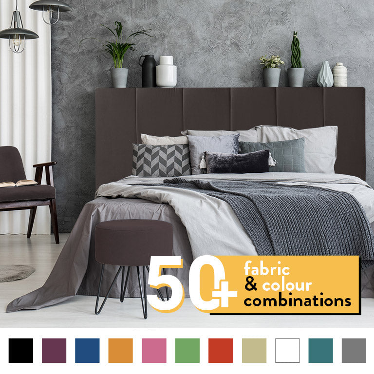 6 PANEL HEADBOARD IN PLUSH