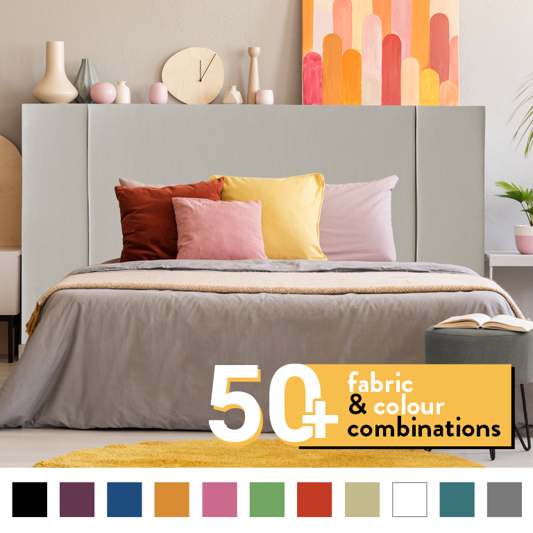 LINCOLN HEADBOARD IN SUEDE