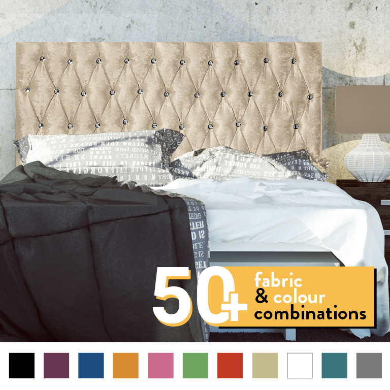 CHESTERFIELD HEADBOARD IN CRUSH VELVET