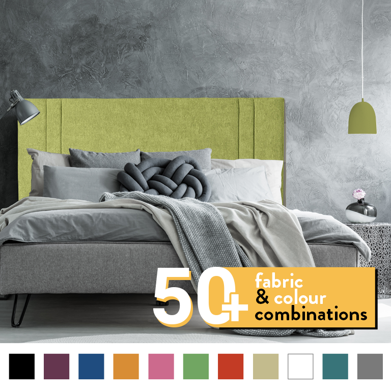 GENEVA HEADBOARD IN GREEN CHENILLE