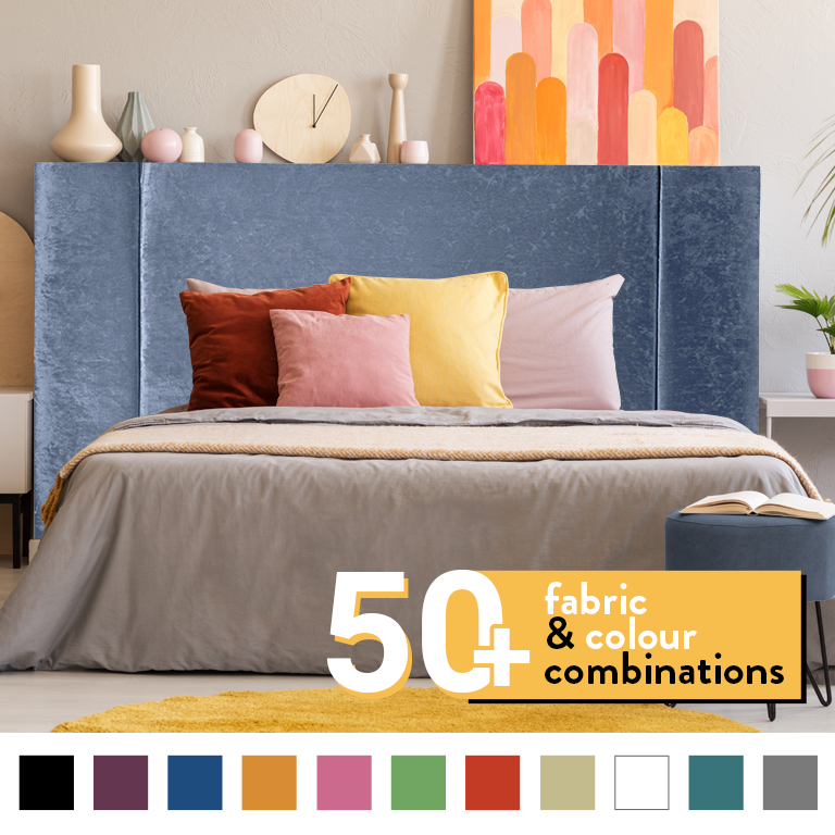 LINCOLN HEADBOARD IN CRUSH VELVET