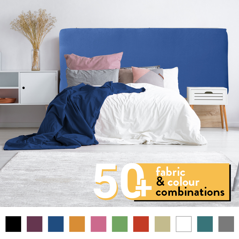 PLAIN HEADBOARD IN SUEDE