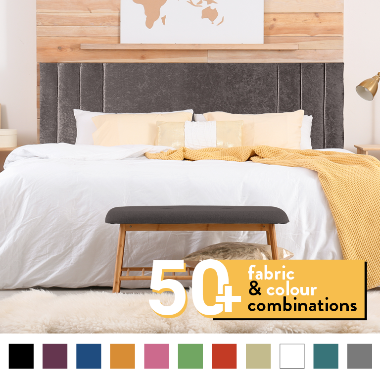 PANAMA HEADBOARD IN TRUFFLE CRUSH VELVET