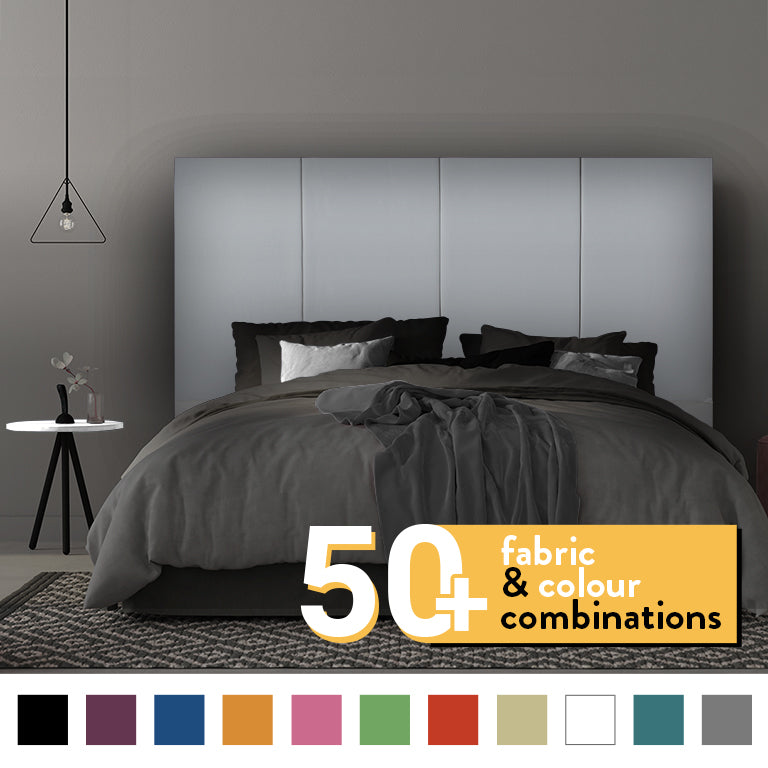 4 PANEL HEADBOARD IN LEATHER